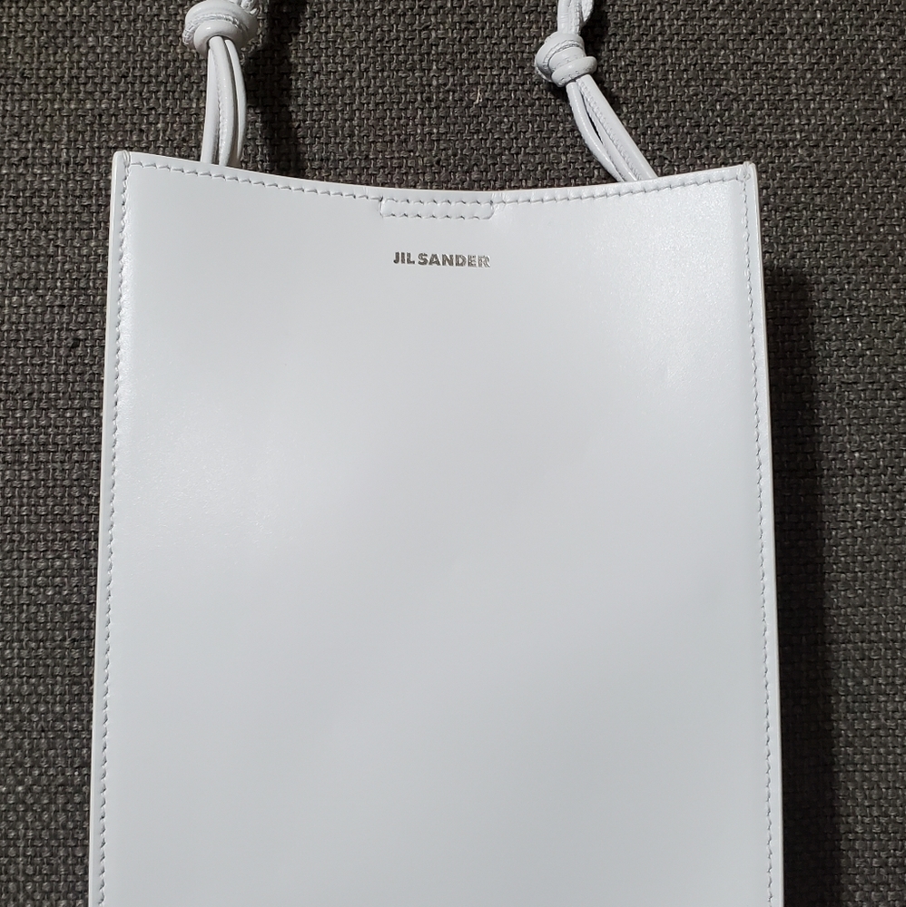 Jil sander small white tangle bag